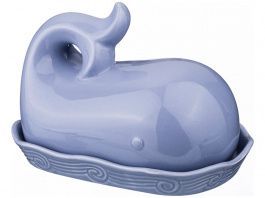 масленка кит серый 20х13 см высота 13 см 490-297