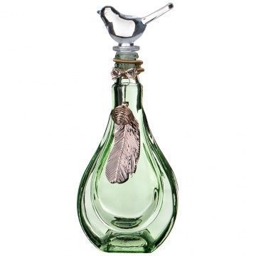 емкость для соуса с пробкой птичка цвет: салатовый 250 мл 7х9х23 см 222-1004