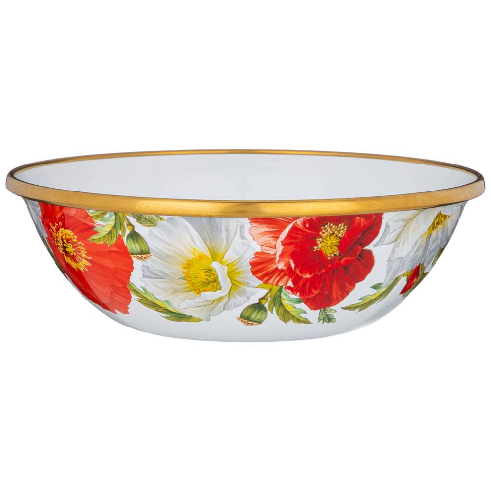 миска agness эмалированная, серия маки 14см 950-485