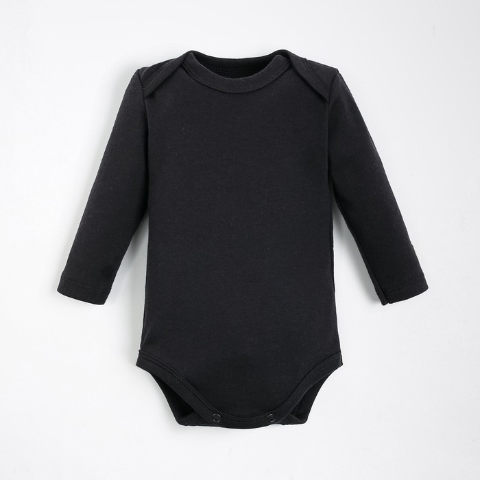 Боди с дл.рукавом Крошка, Я BASIC LINE, рост 86-92 см, черный 9615557