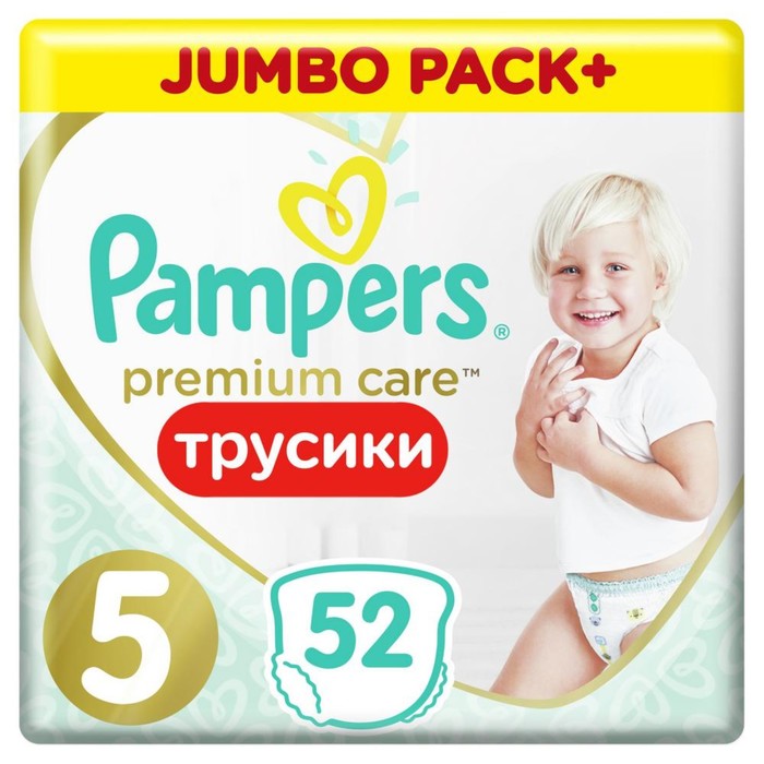 Подгузники-трусики PAMPERS Premium Care Pants 5 Junior (12-17 кг), 52 шт 1543939