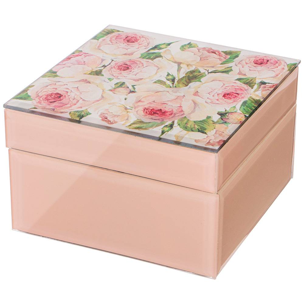 шкатулка коллекция винтаж.пионы 12,5х12,5х8 см 453-178