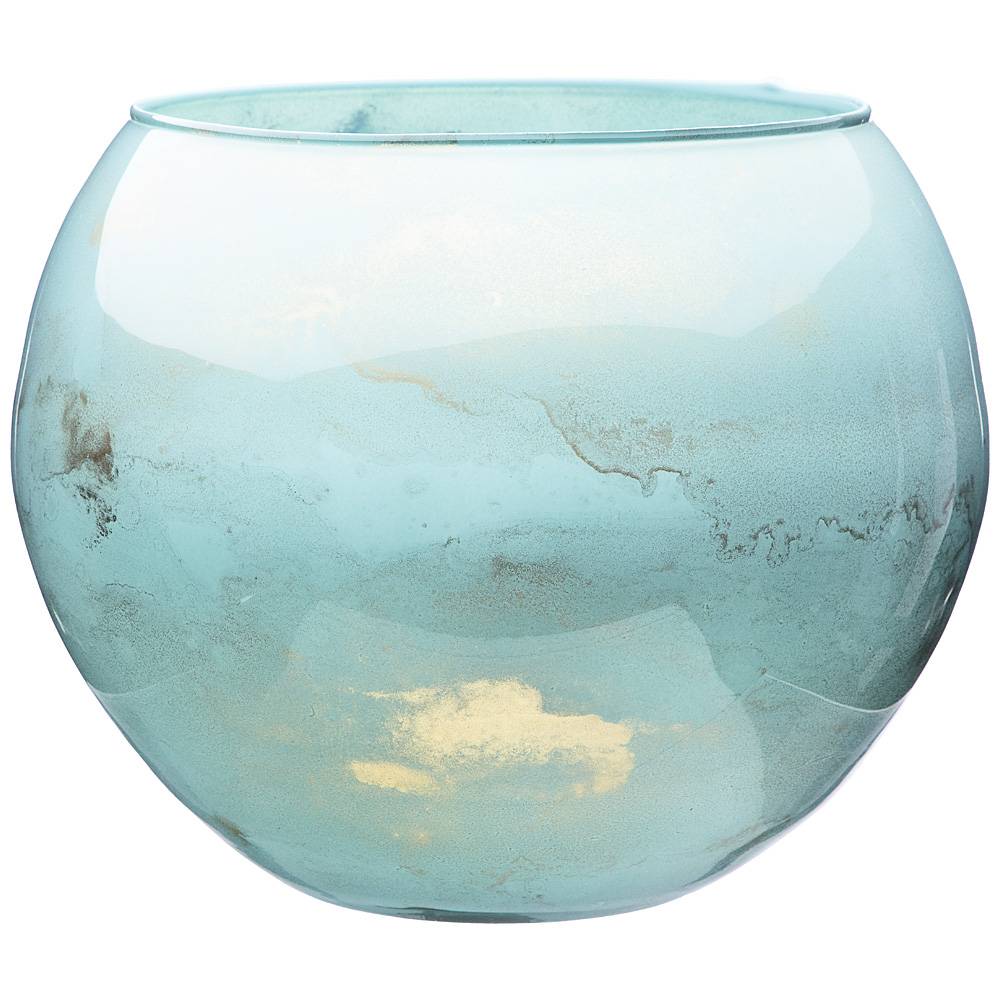 ваза sfera golden marble blue диаметр 20см 316-1609