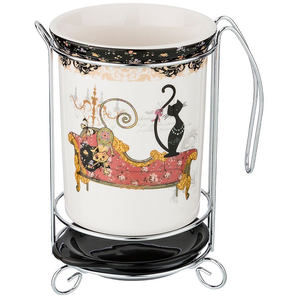 подставка под кухонные приборы грация 10,5х10,5х16 см 358-1403