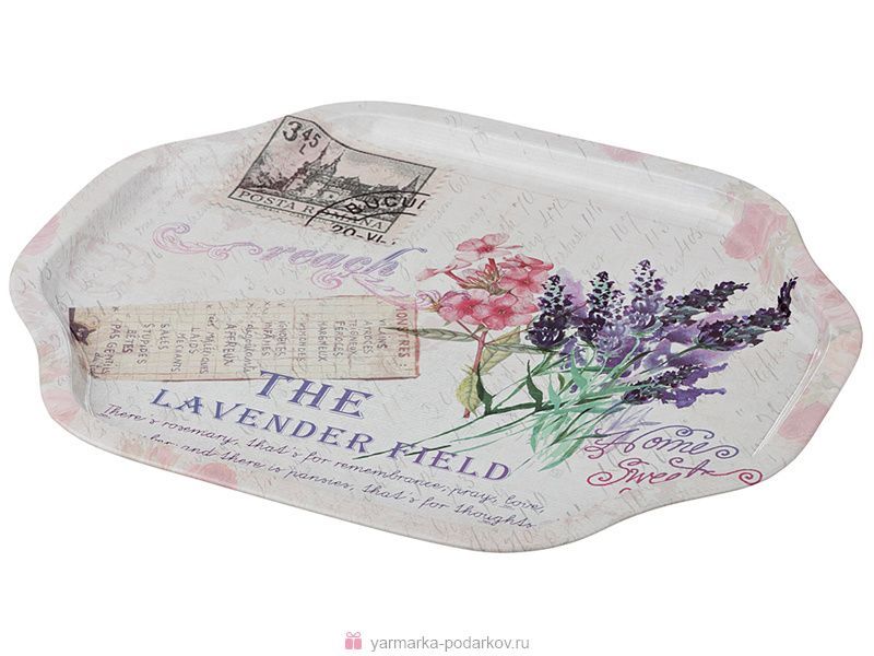 поднос сервировочный the lavender field 33х27х2 см без упаковки 913-107 подносы материал сталь окрашенная производства китай, купить с доставкой по низкой цене за 250 руб.