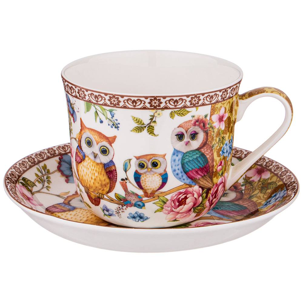 чайная пара 2 пр. owls family 500 мл 104-787
