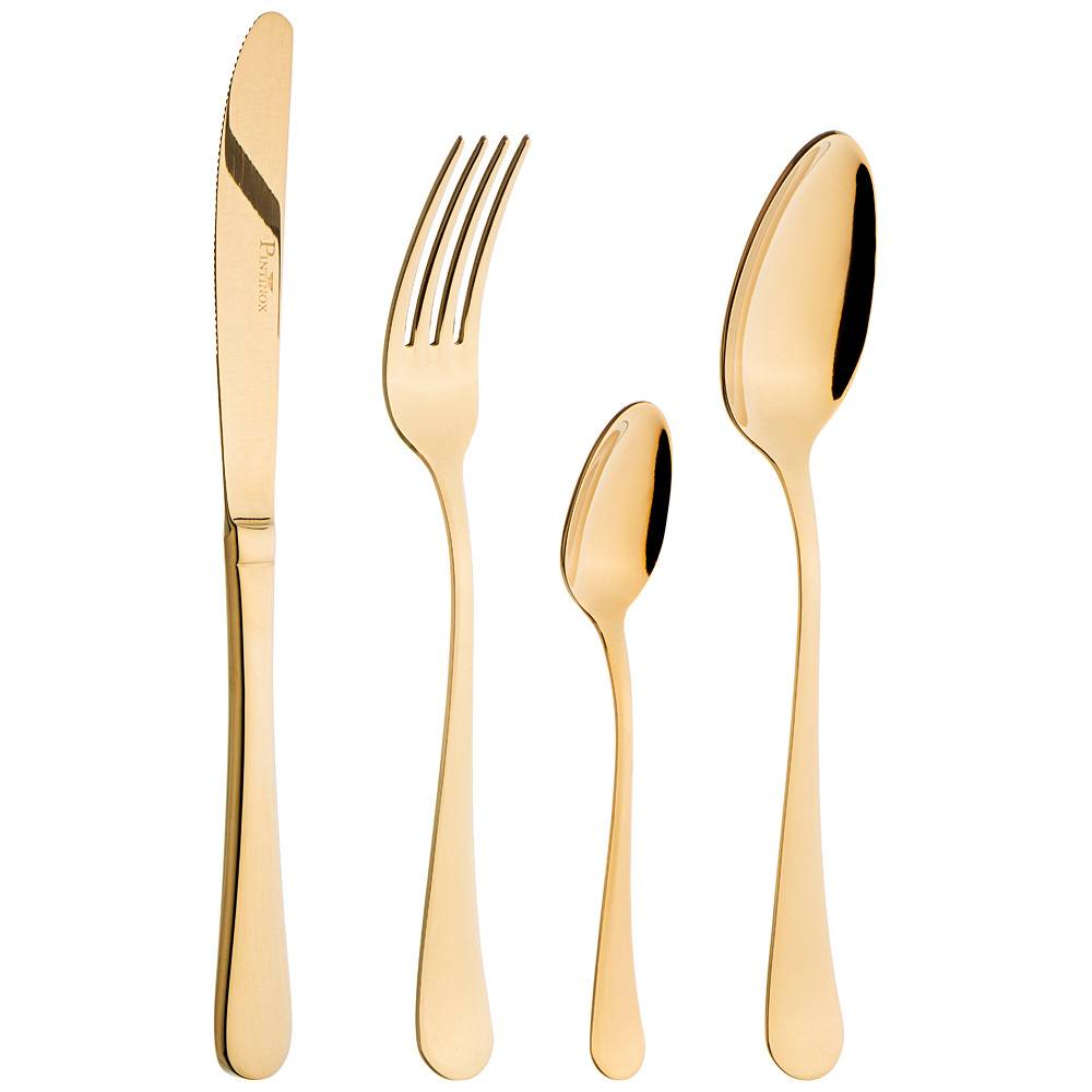 набор столовых приборов stressa gold на 6 персон 24 пр. 340-069