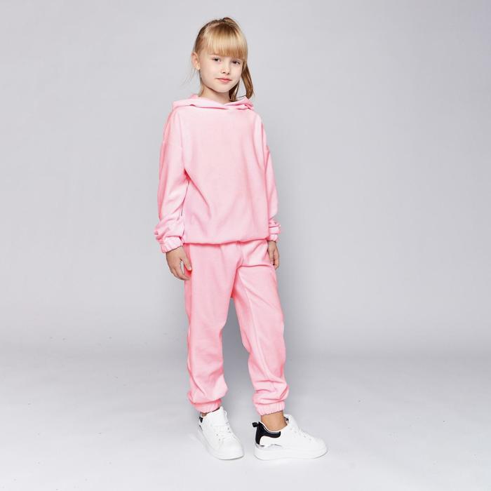 Комплект для девочки (худи, брюки) MINAKU: Casual Collection KIDS цвет св-розовый, рост 104 5261024