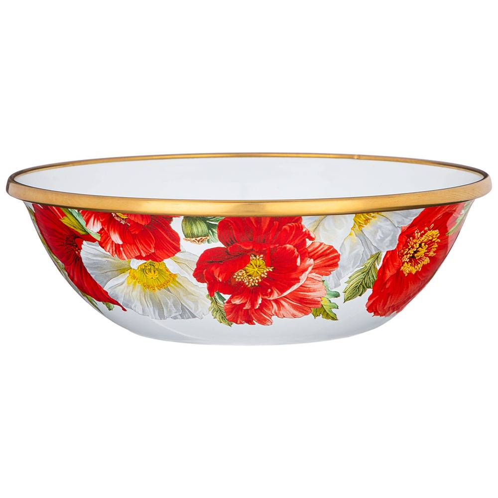 миска agness эмалированная, серия маки 14см 950-485