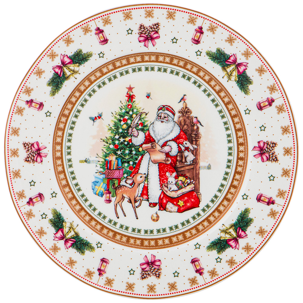 тарелка christmas collection диаметр 21 см высота 1,6 см 586-451