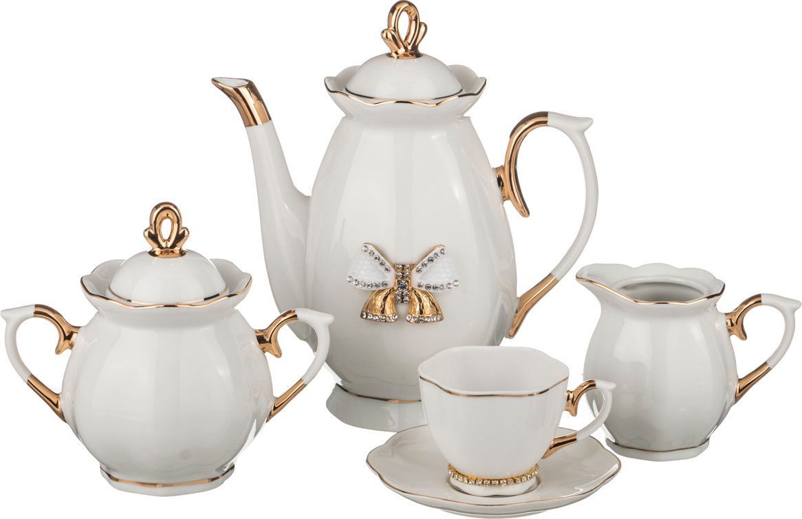 кофейный сервиз на 6 персон venezia 15 пр. 910/400/200/120 мл под. упак. 55-2303