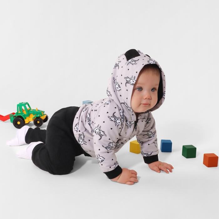 Комплект: толстовка и брюки Крошка Я Stylish boy, рост 68-74 см 5459362