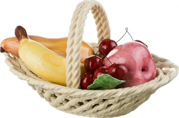 изделие декоративное корзина с фруктами 27х18 см высота 17 см 335-008