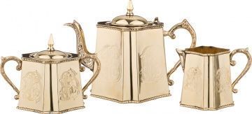 набор для чаепития: сахарница, чайник, молочник 500/1100/400 мл 877-412