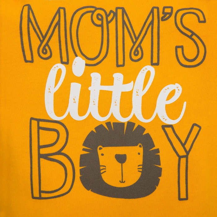 Боди Крошка Я Mom's boy, жёлтый, рост 68-74 см 4699662
