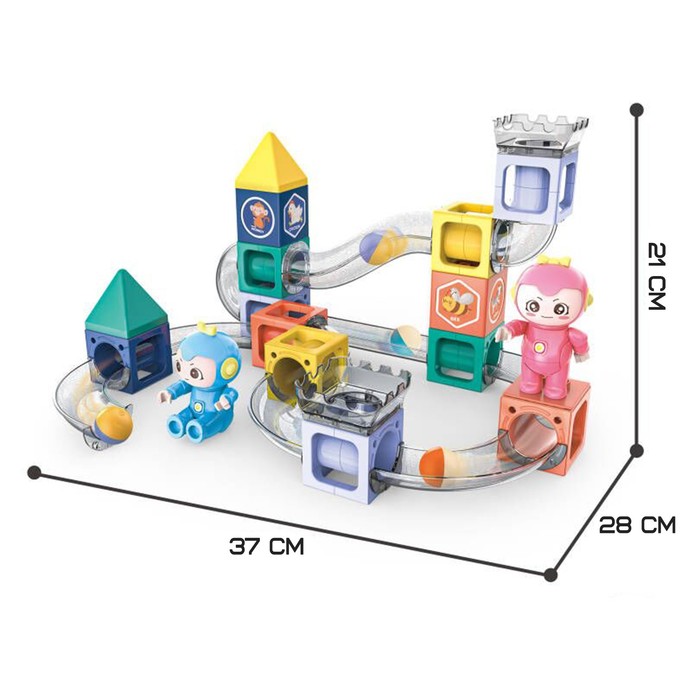Конструктор магнитный «Марблс», 38 деталей 9364680