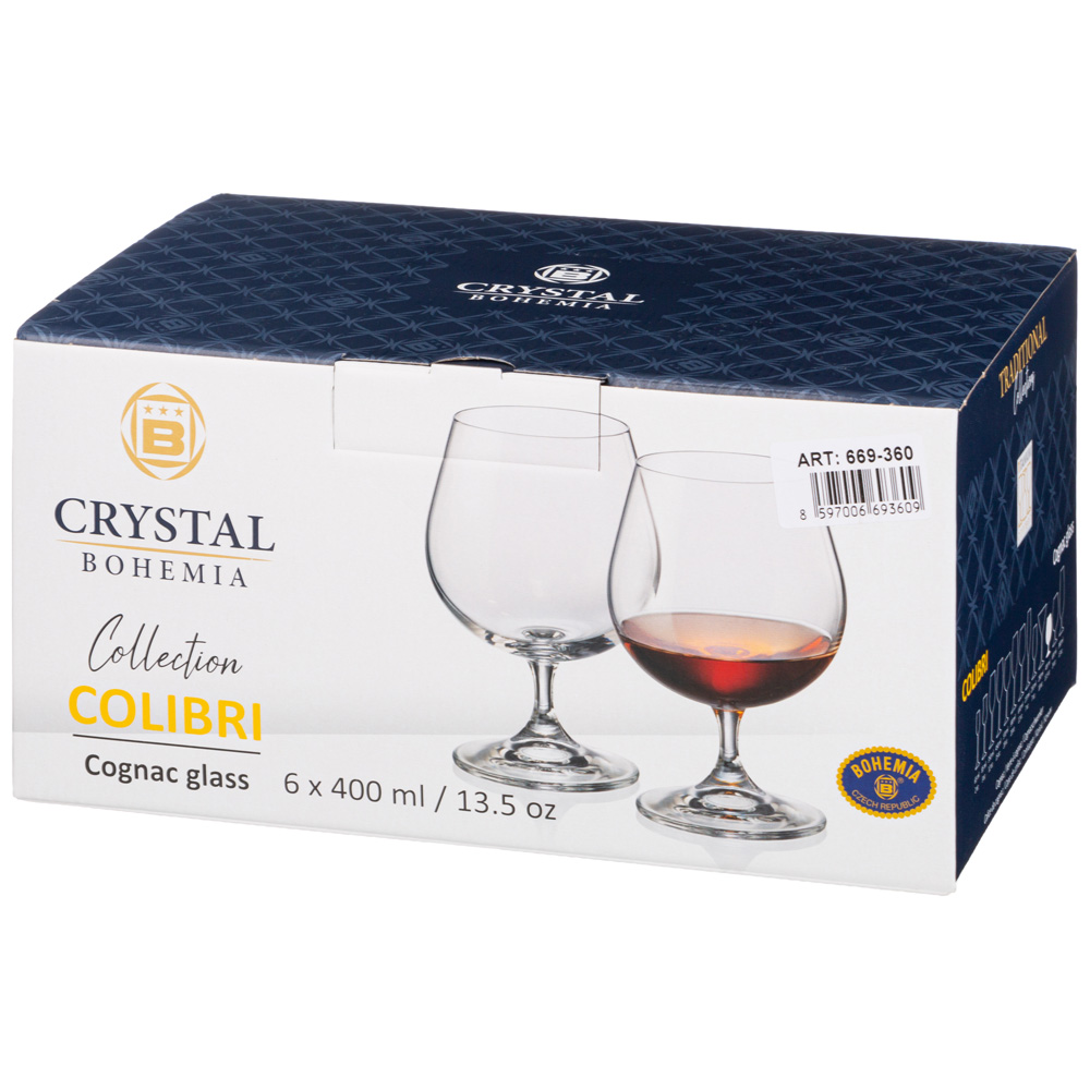набор бокалов для коньяка gastro colibri из 6шт 400мл 669-360