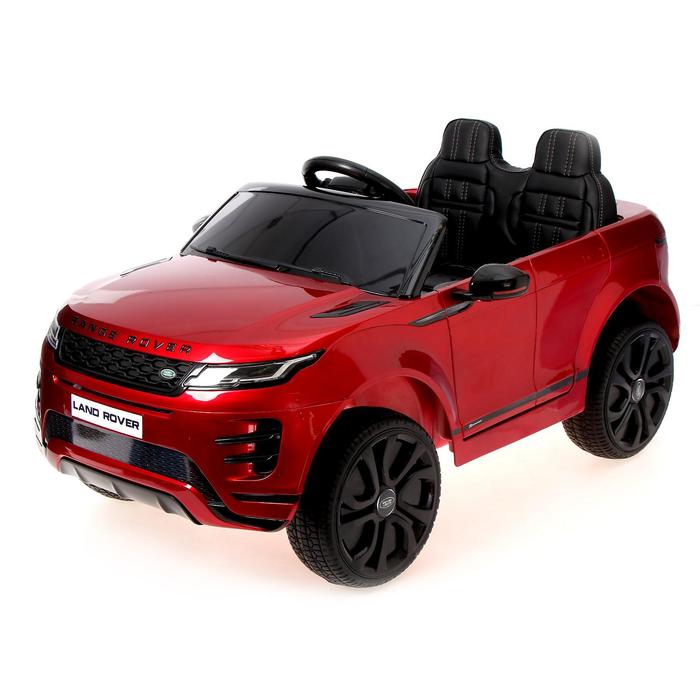 Электромобиль Range Rover Evoque, кожаное сидение, EVA колеса, цвет бордовый глянец 5217509