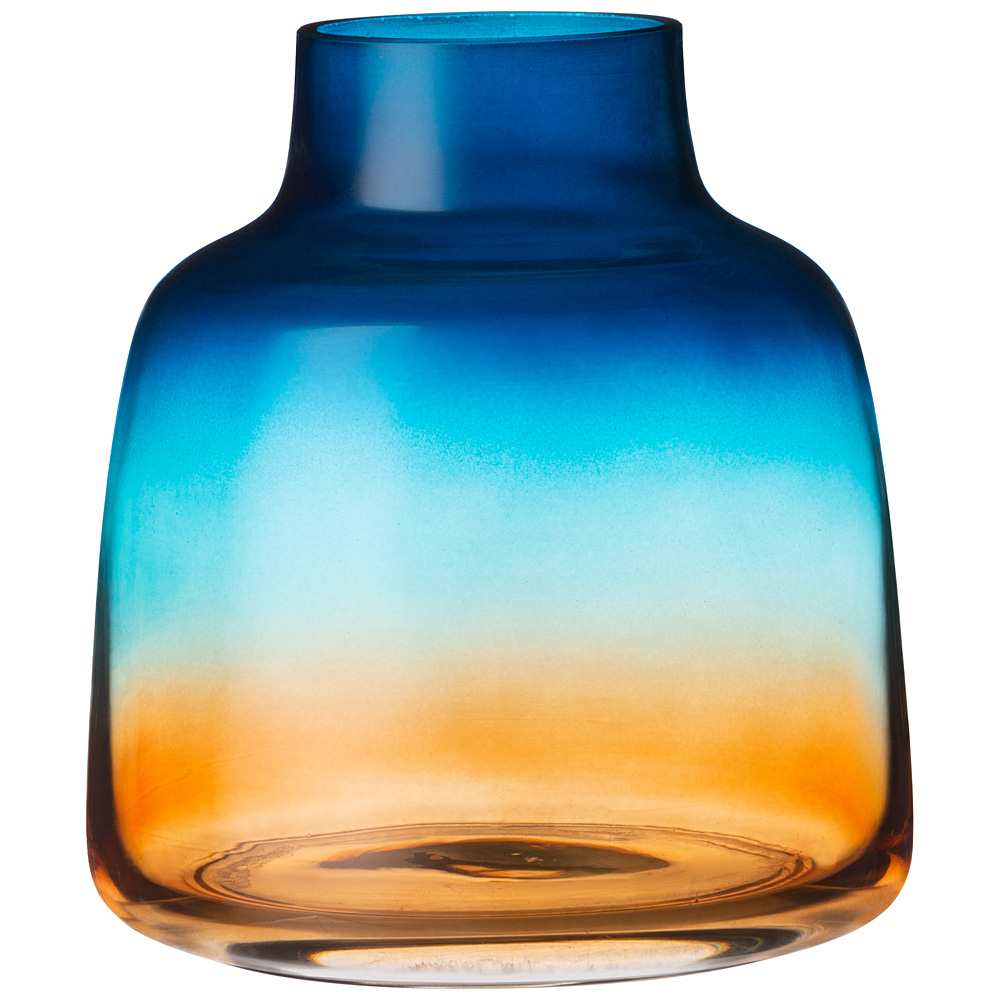 ваза leona blue amber высота 15 см 380-761