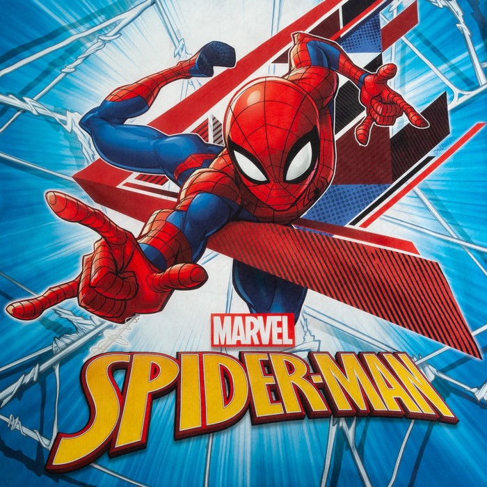 Детское постельное бельё 1.5 сп Spider-Man 143*215 см,150*214 см, 50*70 1 шт, поплин 4671427