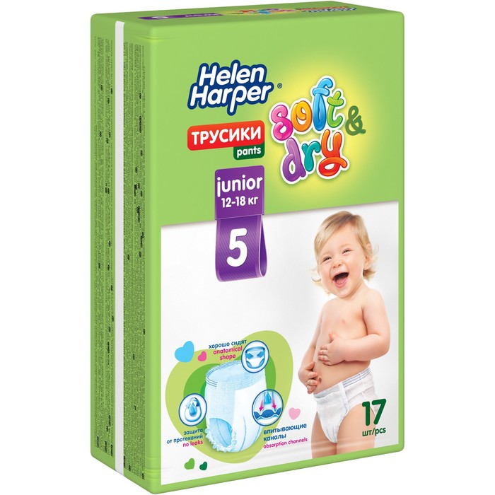 Детские трусики-подгузники Helen Harper Soft&Dry Junior (12-18 кг), 17 шт. 1760277