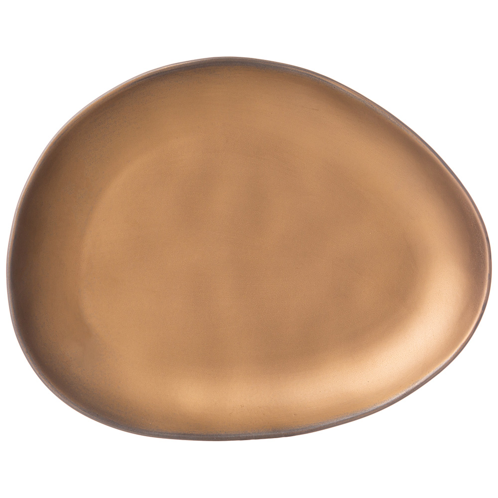 тарелка закусочная bronco bronze 25х19х2,5 см 474-188