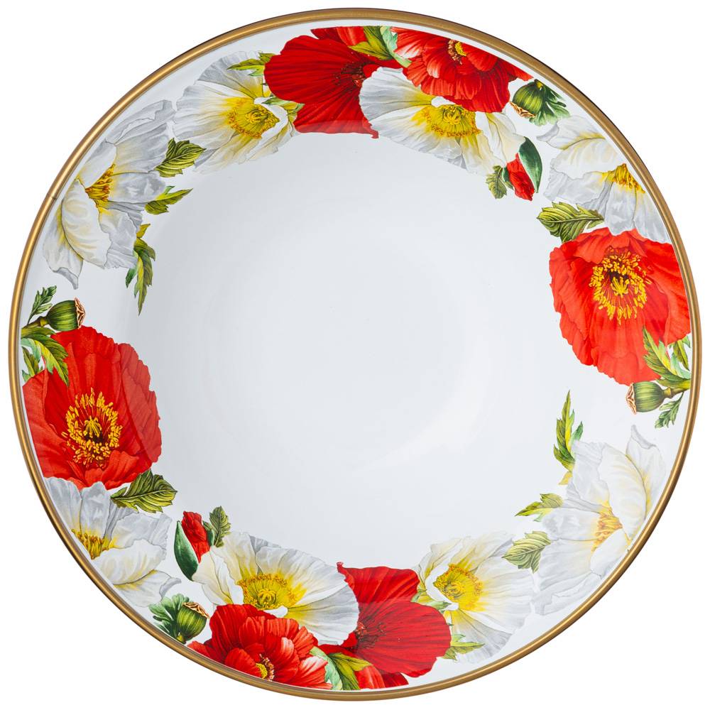 ваза для фруктов agness, серия маки 20см d 20см h 12см 950-477