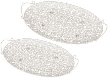 набор подносов из 2 шт 45х26х3/49х30х3 см 158-162