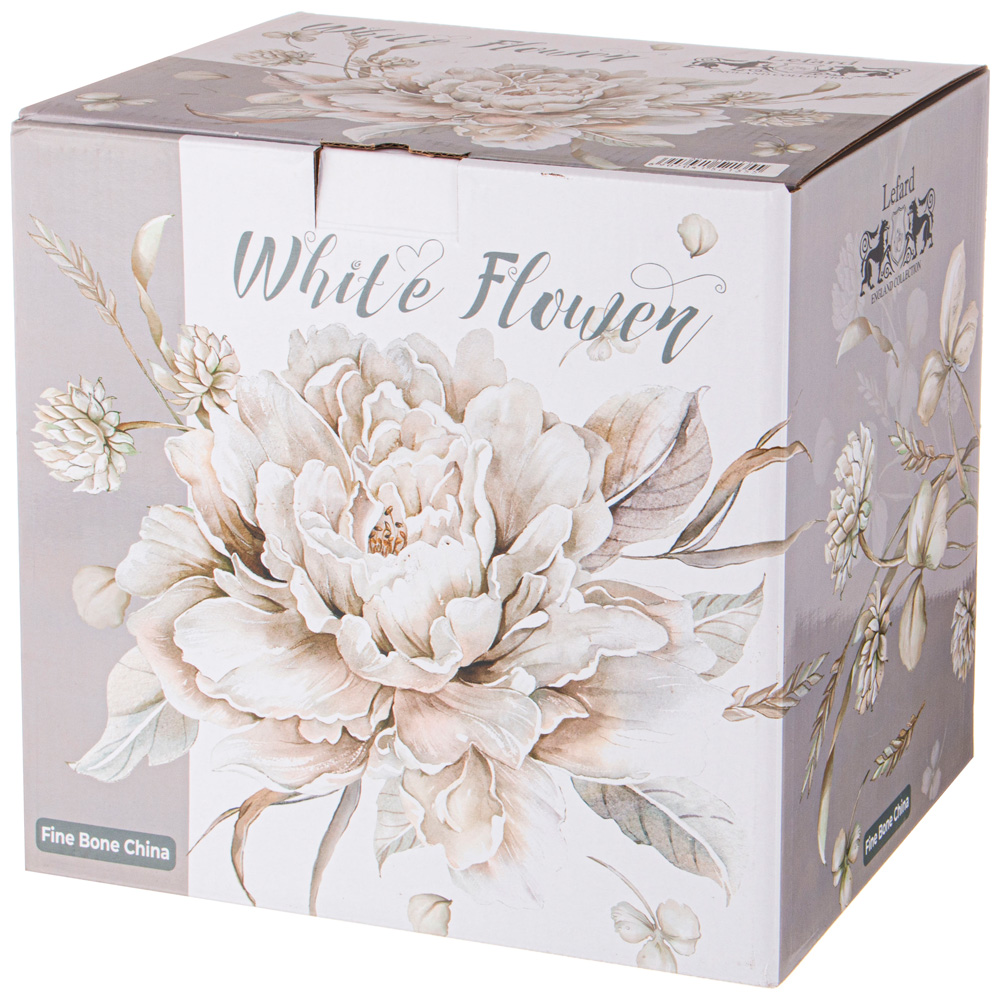 набор посуды обеденной lefard white flower на 4 пер. 12 пр.: 25,5см/ 20,5см/750мл 18см 415-2135