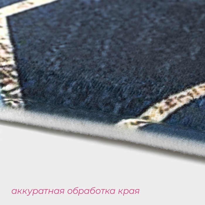 Коврик для ванной и туалета Доляна «Бурлеск», 45x120 см 4280836