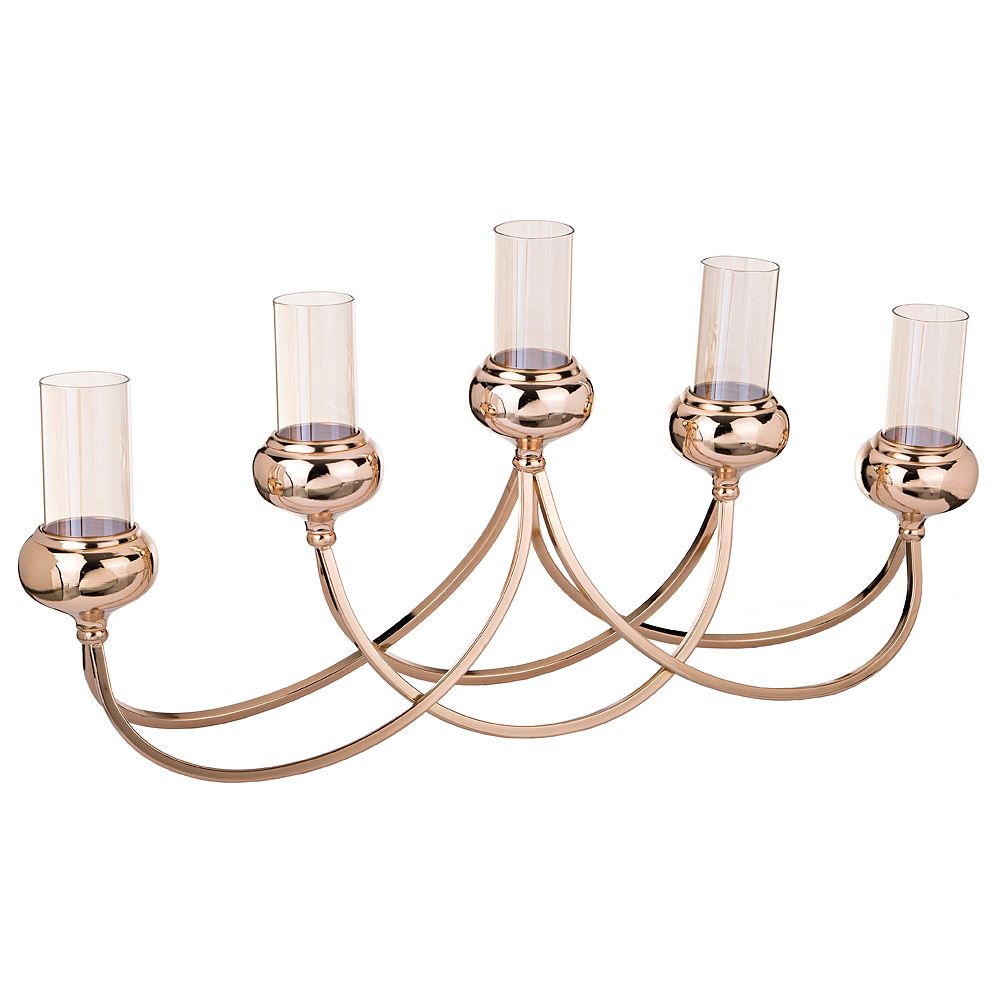 подсвечник 5-ти рожковый 64х32х10 см 39-350 подсвечники материал металл/стекло производства китай общий вес 1,88 кг, купить с доставкой по низкой цене за 4260 руб.