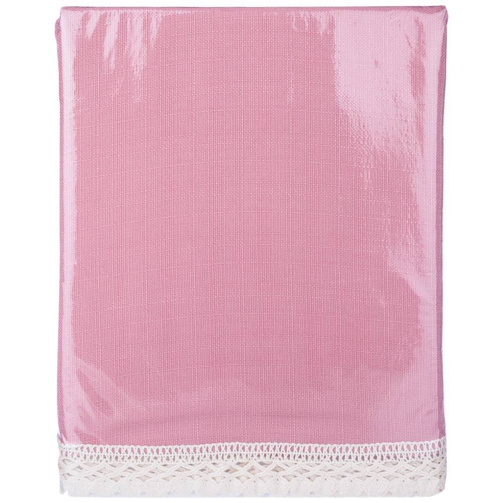 скатерть 140х180см fusion,пэ 100 проц чайная роза, кружево 850-603-90