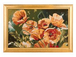 гобеленовая картина жёлтые маки 83х58 см 404-1077-02