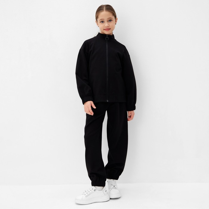 Брюки для девочки MINAKU: Casual Collection KIDS, цвет чёрный, рост 134 см 10111597