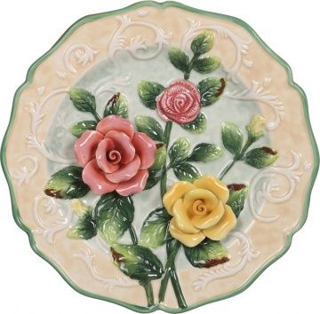 тарелка декоративная настенная диаметр 20 см высота 4,5 см 59-584