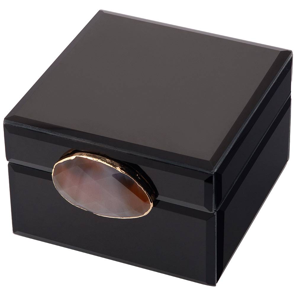 шкатулка коллекция granite цвет:чёрный 12,5х13,5х8 см 453-164