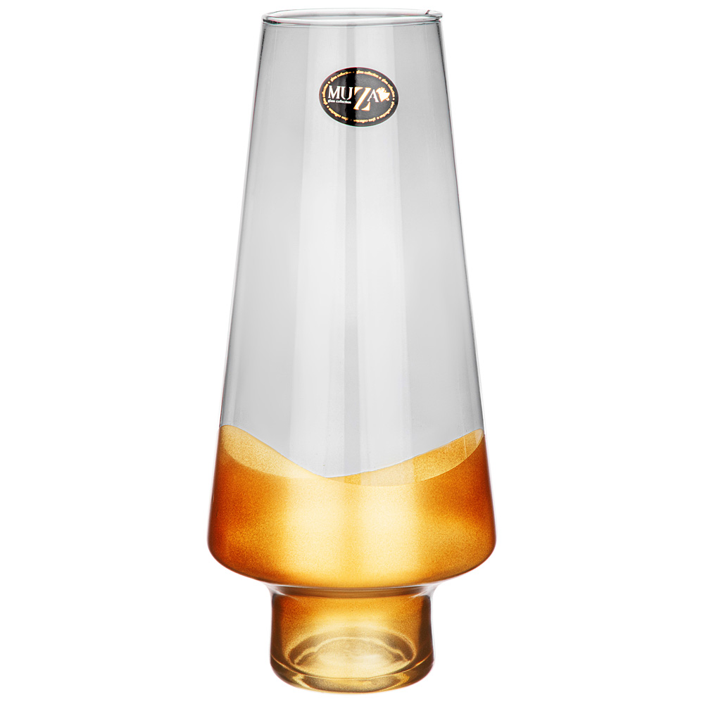ваза modern gala smoky/gold 30см 380-907