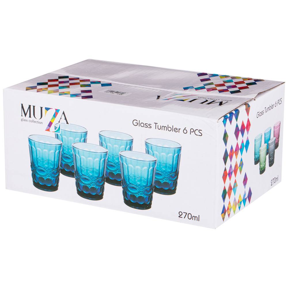 набор стаканов серпентина из 6шт серия muza color 270мл / в 10 см 781-147