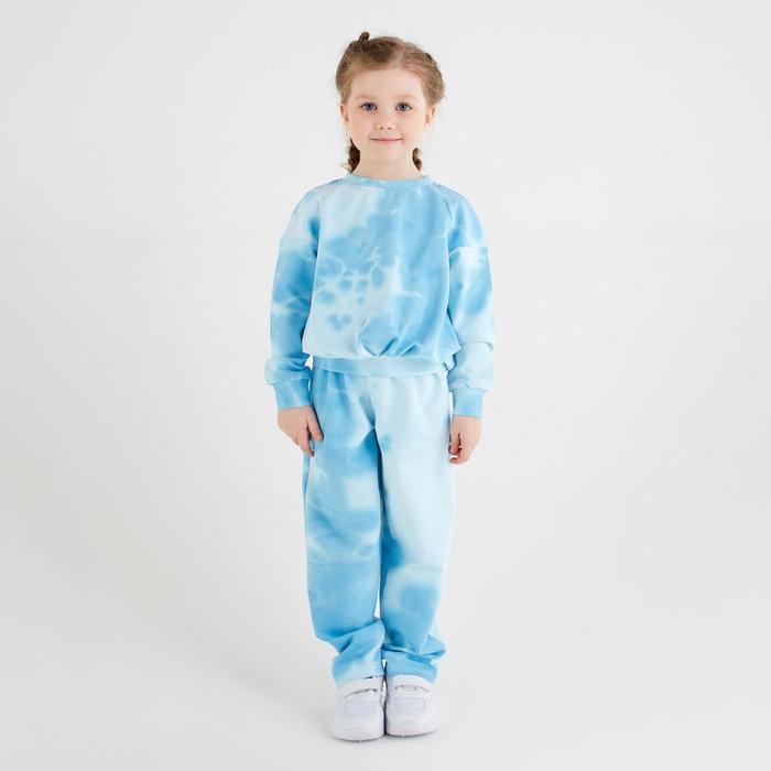 Костюм для девочки (свитшот, брюки) MINAKU: Casual Collection KIDS цвет голубой, р-р 98 6436799