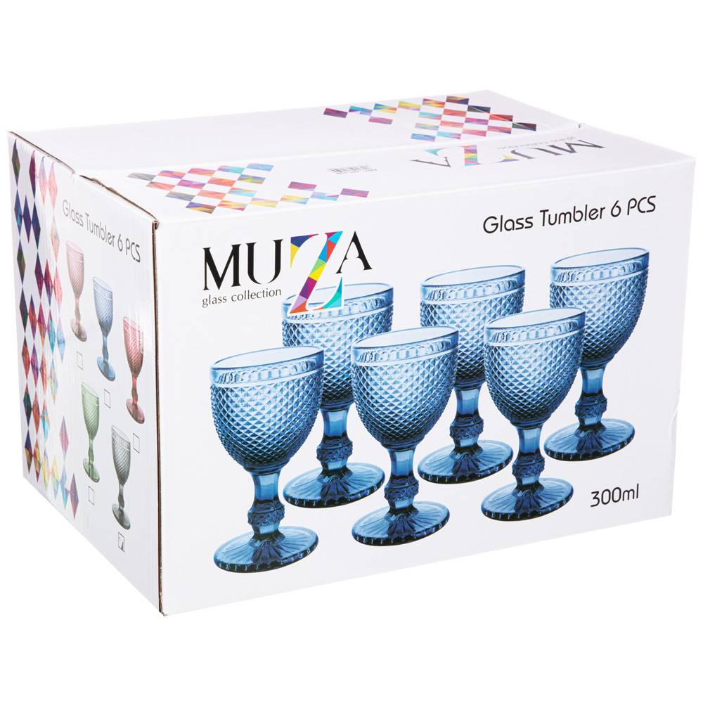 набор бокалов для вина гранат 6шт серия muza color 300мл / в 17 см 781-159
