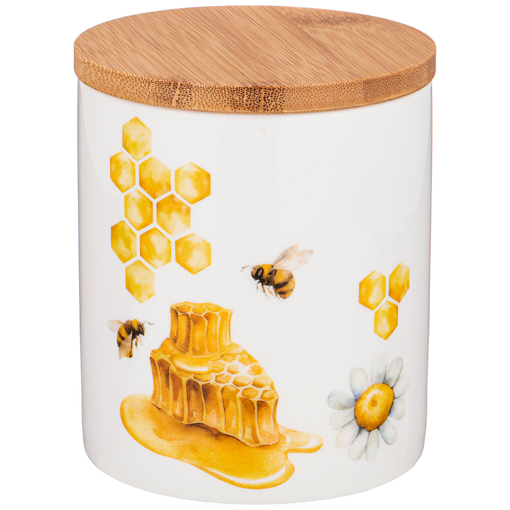 банка с дер.крышкой lefard honey bee360 мл 133-348