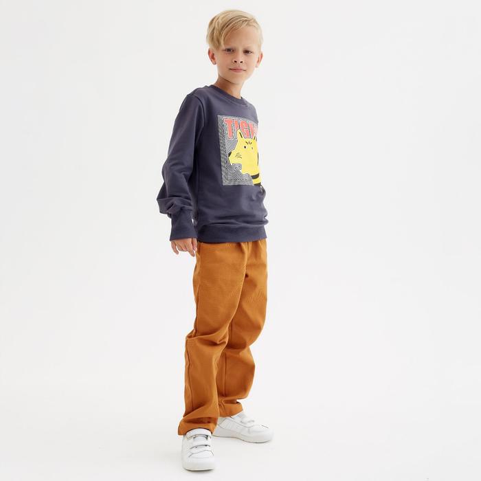 Свитшот для мальчика MINAKU: Casual Collection KIDS цвет графит, рост 122 6880261