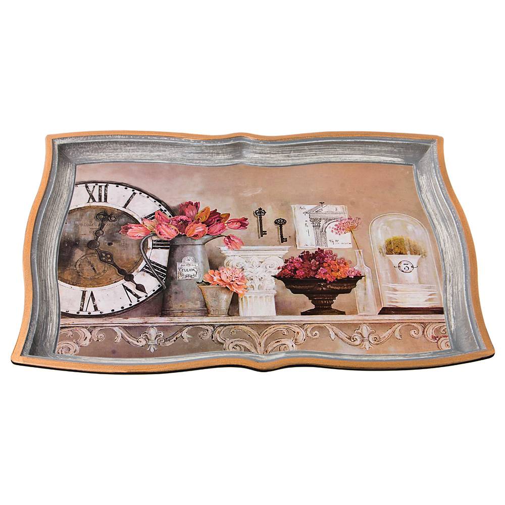 поднос коллекция старинный прованс 34х22 см без упаковки 106-551  материал пластик производства китай бренд lefard общий вес 0,556 кг, купить с доставкой по низкой цене за 556 руб.