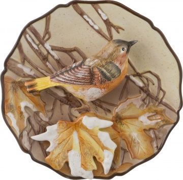 тарелка декоративная птица диаметр 20 см 59-232