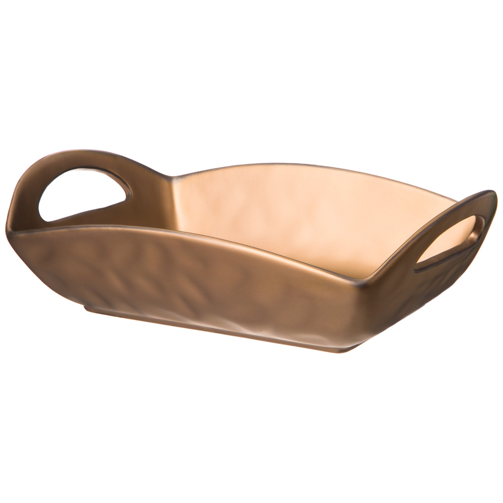 блюдо с ручками bronco bronze 30х18,5х9 см 474-179