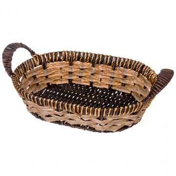 корзинка с ручками коллекция натурель золотой кант 28х20х7/11 см 109-234