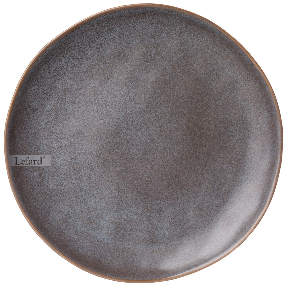 тарелка подстановочная 24 см коллекция glaze collection цвет:серый меланж 191-223