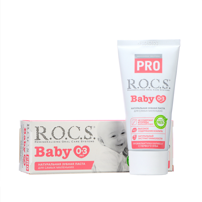 Зубная паста R.O.C.S. PRO Baby, минеральная защита и нежный уход, 45 г 1142751