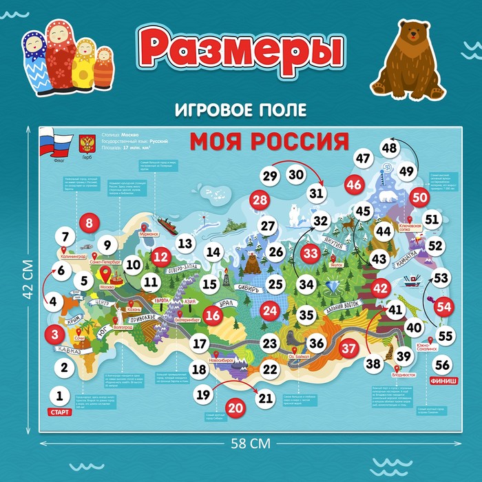 Игра-бродилка «Моя Россия» 4973114