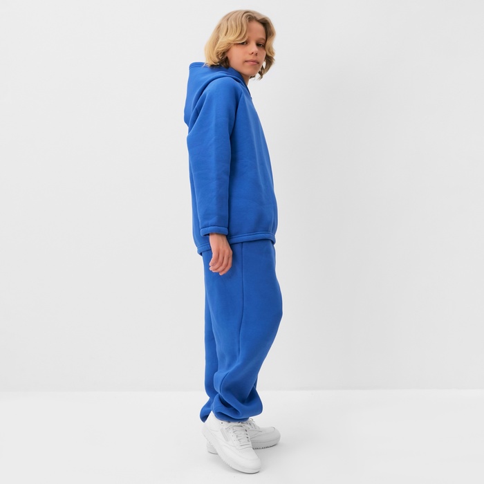 Костюм детский (худи, брюки) MINAKU: Basic Line KIDS, oversize, цвет синий, рост 116 7810228